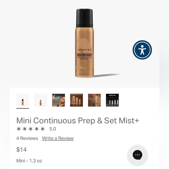 ✨Mini Size✨Bundle of 3 Morphe Continuous Prep & Set Mist + Travel MSRP $14 each - Picture 3 of 7